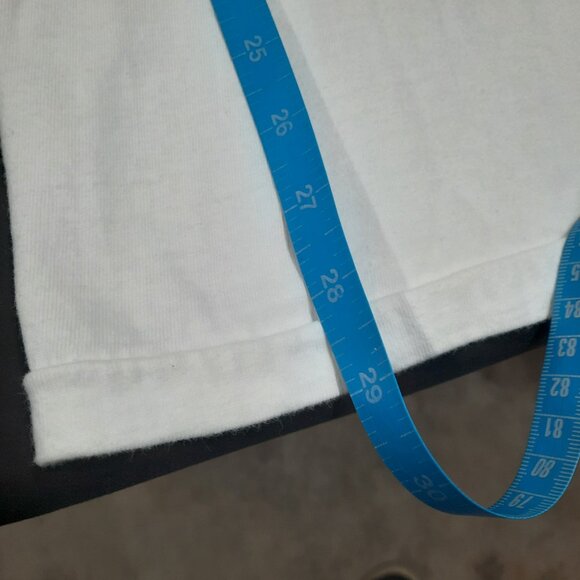 Vintage Single Stitch T-shirt Jesus Cares for Youth Men's Size Large - Picture 7 of 9